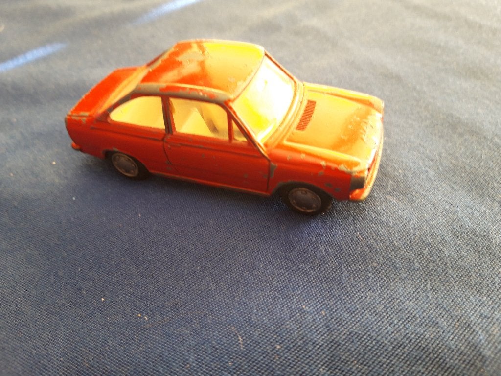 Daf 55 Coupé rood, Lion Car 1:43, Ophalen of Verzenden, Gebruikt, Auto, Overige merken