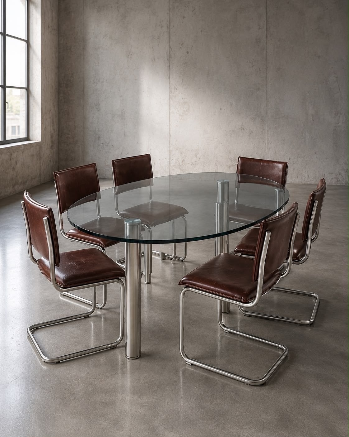 4 Jess design stoelen gratis af te halen in Zoetermeer, Huis en Inrichting, Ophalen, Gebruikt, Bruin, Leer