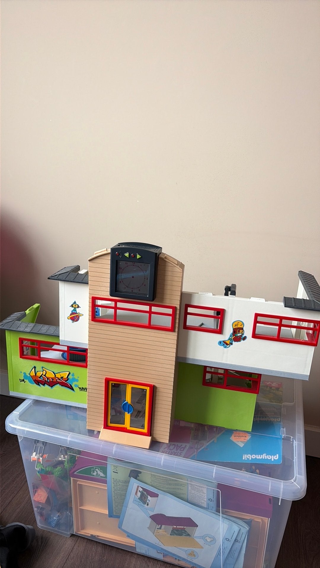 Playmobil school en huis en meerdere sets, Gebruikt, Gebouw, Complete set, Ophalen of Verzenden