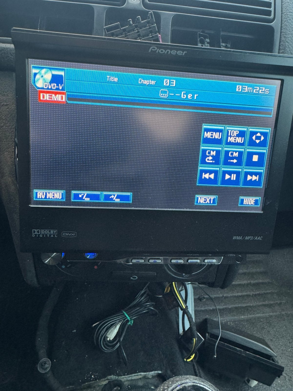 Pioneer AVH-P5000DVD Autoradio met DVD-speler, Ophalen of Verzenden, Gebruikt