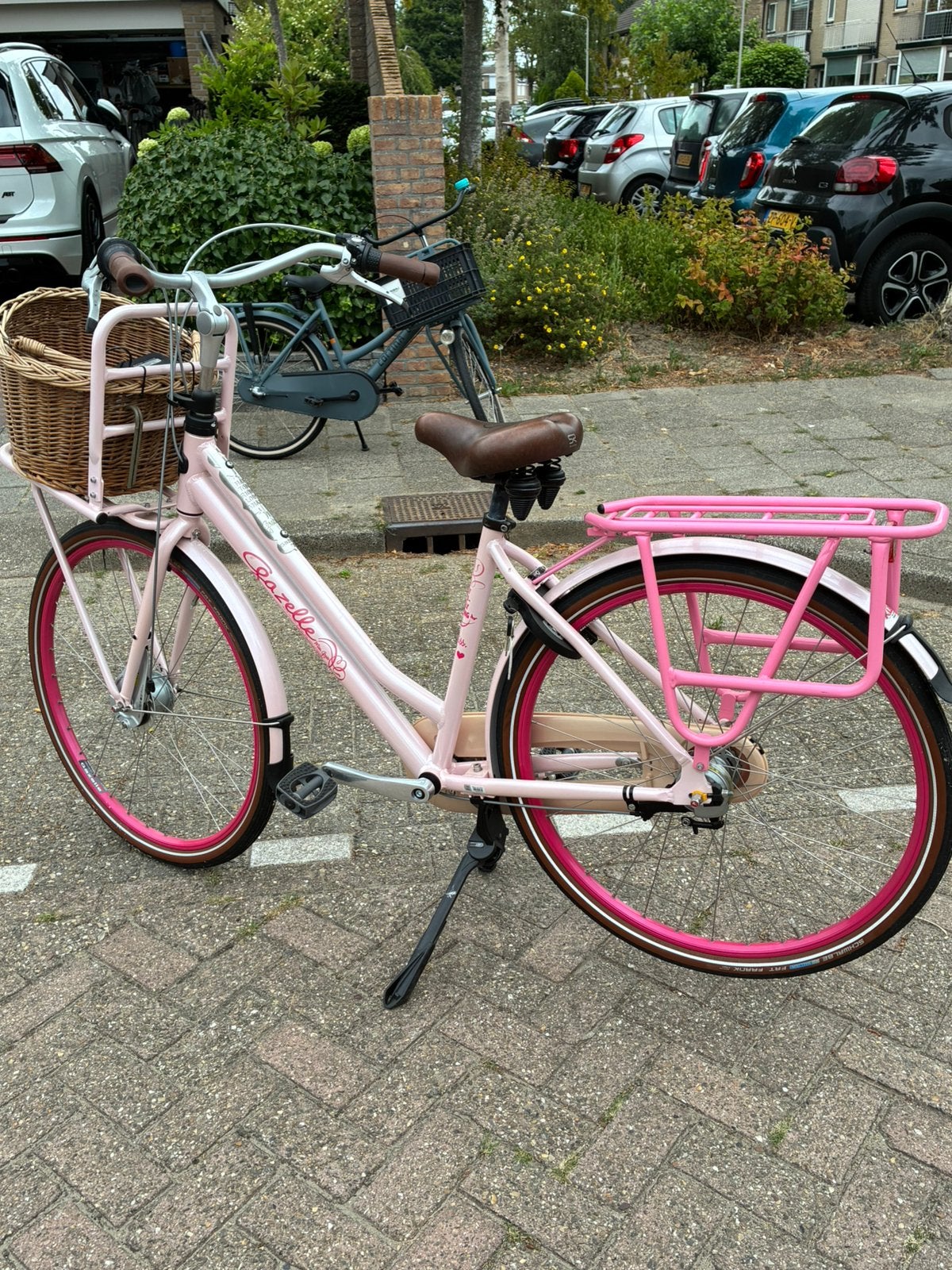 Roze mama fiets van gazelle, Ophalen, Zo goed als nieuw