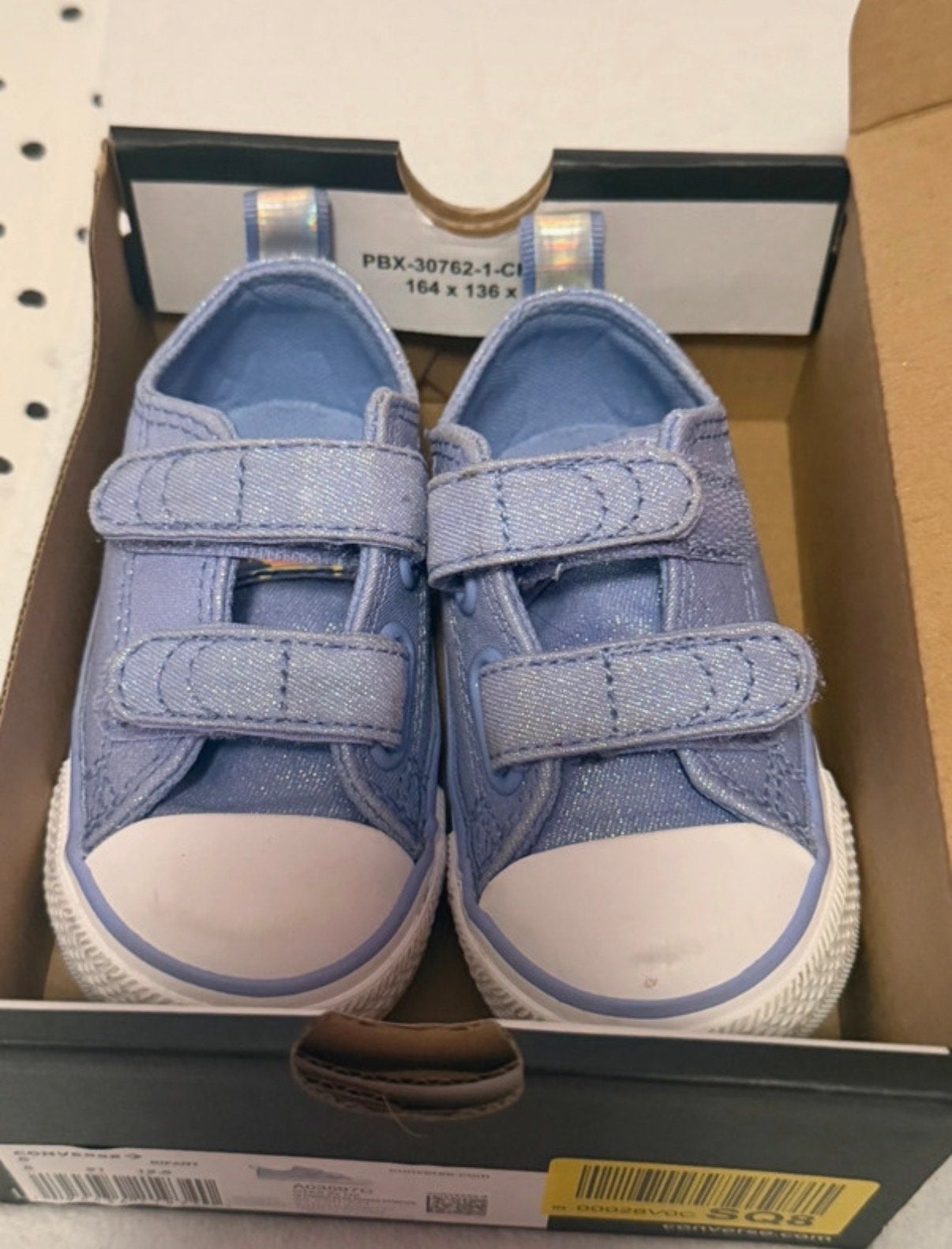 Converse kinderschoenen maat 22 - Paars met wit, Ophalen of Verzenden, Zo goed als nieuw, Jongen of Meisje, Schoenen