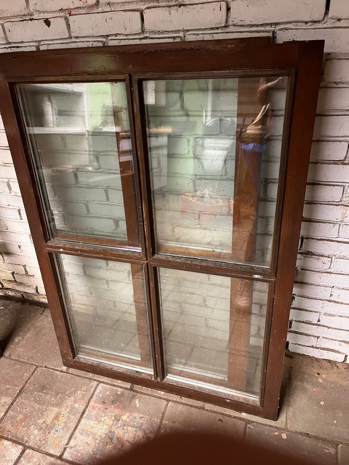 Hardhouten ramen in goede conditie, Doe-het-zelf en Verbouw, Ophalen, Gevelraam of Ruit, Gebruikt, 80 tot 120 cm