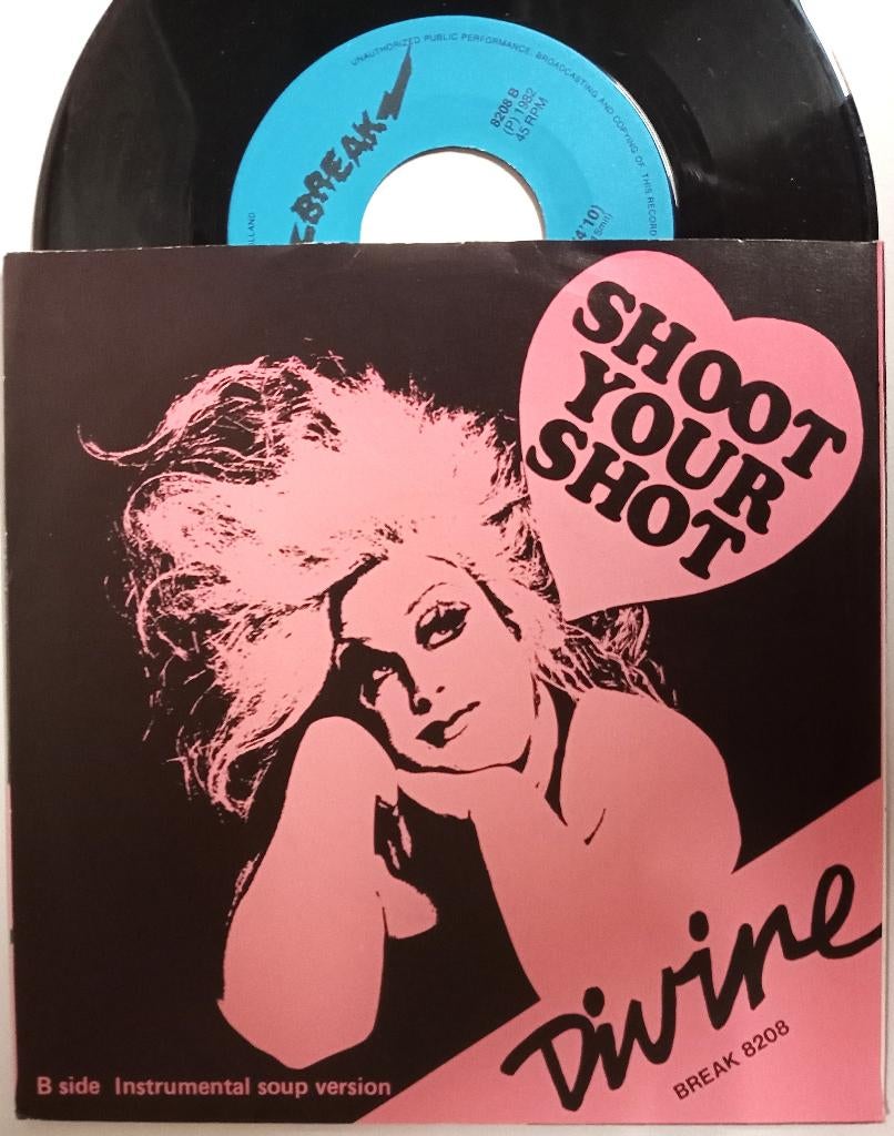 1982 Divine – Shoot Your Shot, Cd's en Dvd's, Vinyl Singles, Fotohoes, Ophalen of Verzenden, Zo goed als nieuw, Pop