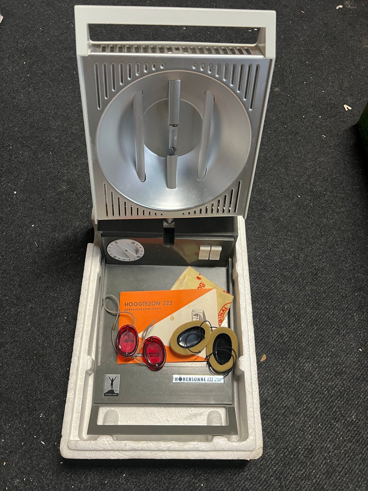 Vintage Original Hanau Hoogtezon 222 - Retro UV-lamp, Ophalen of Verzenden, Gebruikt