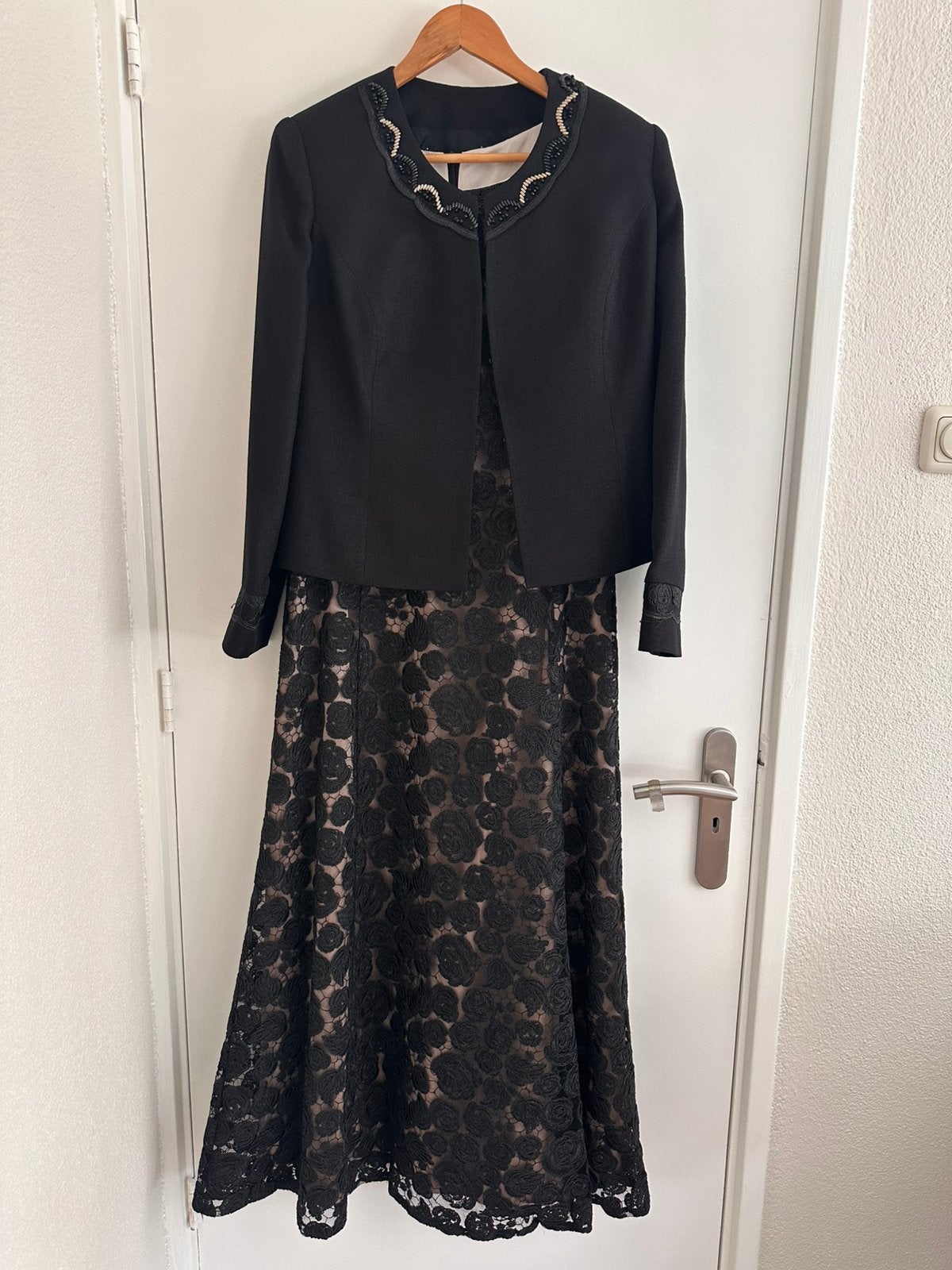 Elegante zwarte jurk, Kleding | Dames, Zwart, Maat 42/44 (L), Cocktailjurk, Ophalen of Verzenden