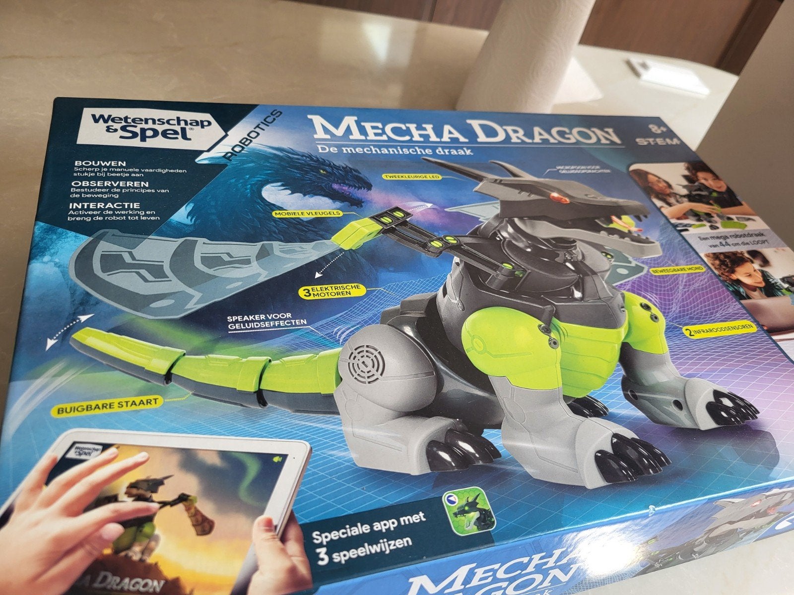 Robot Draak, Kinderen en Baby's, Speelgoed | Educatief en Creatief, Ophalen, Zo goed als nieuw, Bouwen, Met geluid