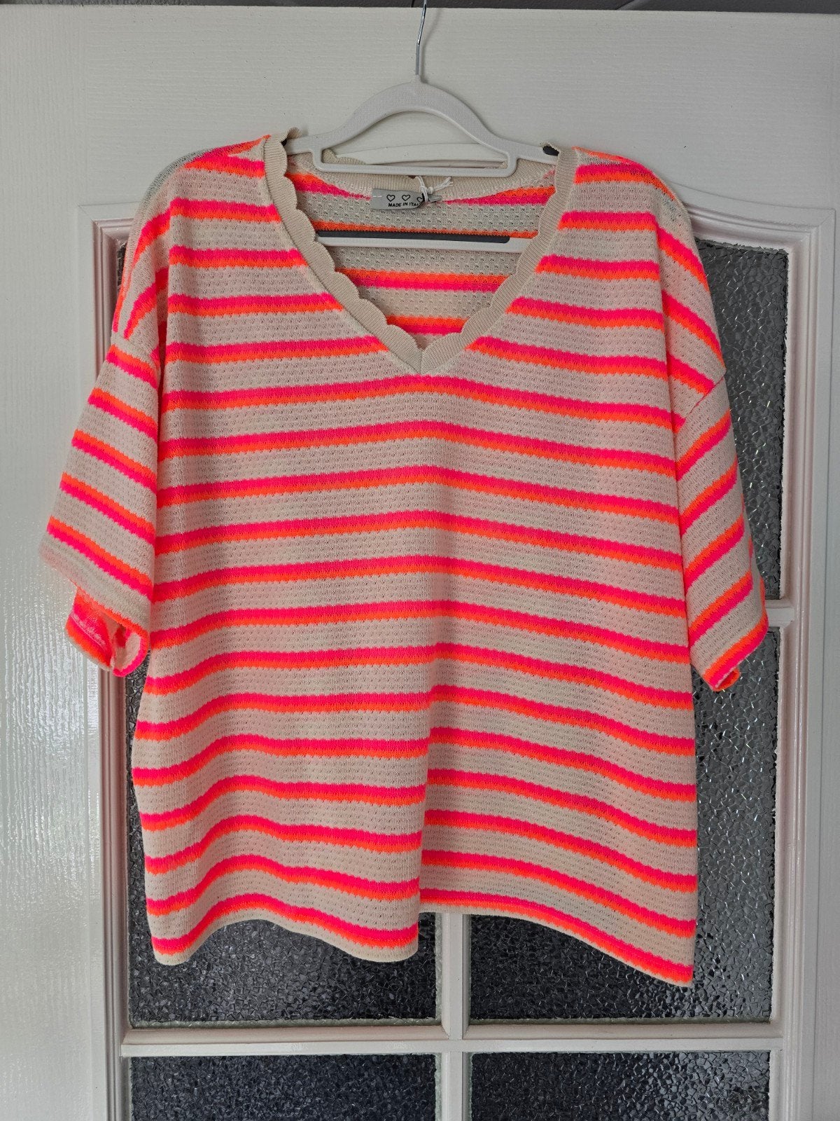 Nieuw shirt neon beige 40 42 44, Kleding | Dames, Beige, Maat 42/44 (L), Nieuw, Ophalen of Verzenden