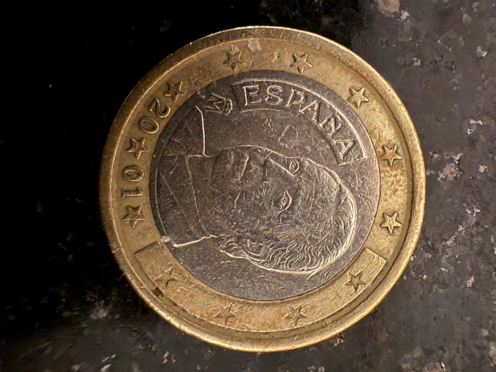 Zeldzame Spaanse 1 Euro munt 2001, Ophalen of Verzenden, Spanje, 1 euro, Losse munt