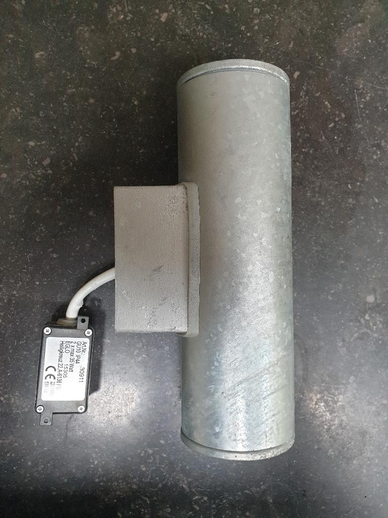 Buitenverlichting, Tuin en Terras, Staal, Minder dan 50 watt, Wandlamp, Nieuw