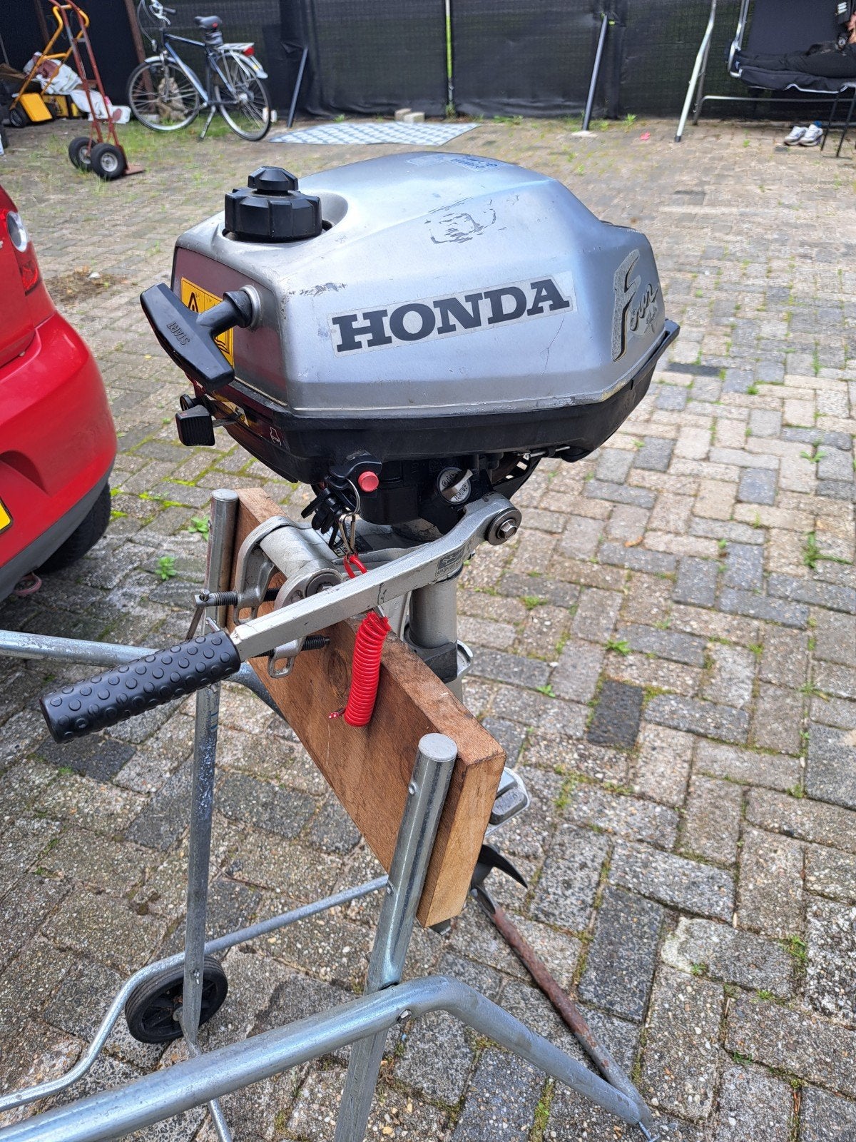2 pk honda 4 takt, Ophalen, Gebruikt, 2 pk, Buitenboordmotor