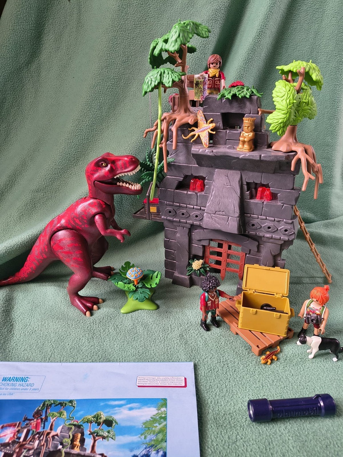 Playmobil Dino Rise: T-Rex Aanval op de Dino-Rots, Ophalen, Zo goed als nieuw, Jongen of Meisje