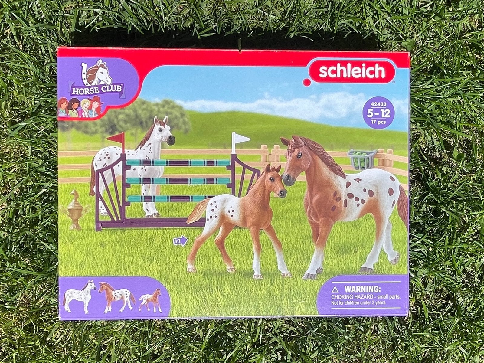 Schleich set met hindernis, Ophalen of Verzenden, Zo goed als nieuw
