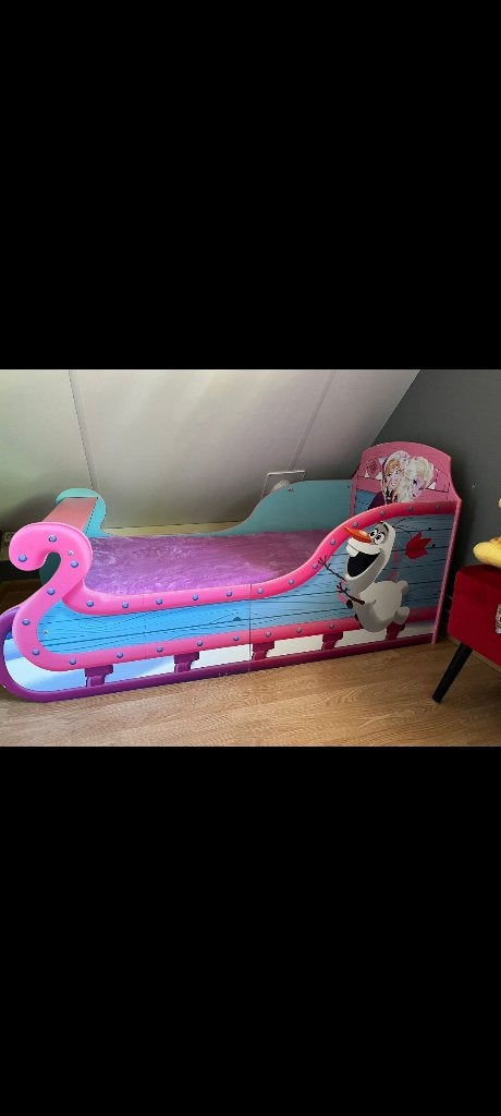 Frozen junior bed, Kinderen en Baby's, 85 tot 100 cm, Gebruikt, 140 tot 160 cm, Ophalen