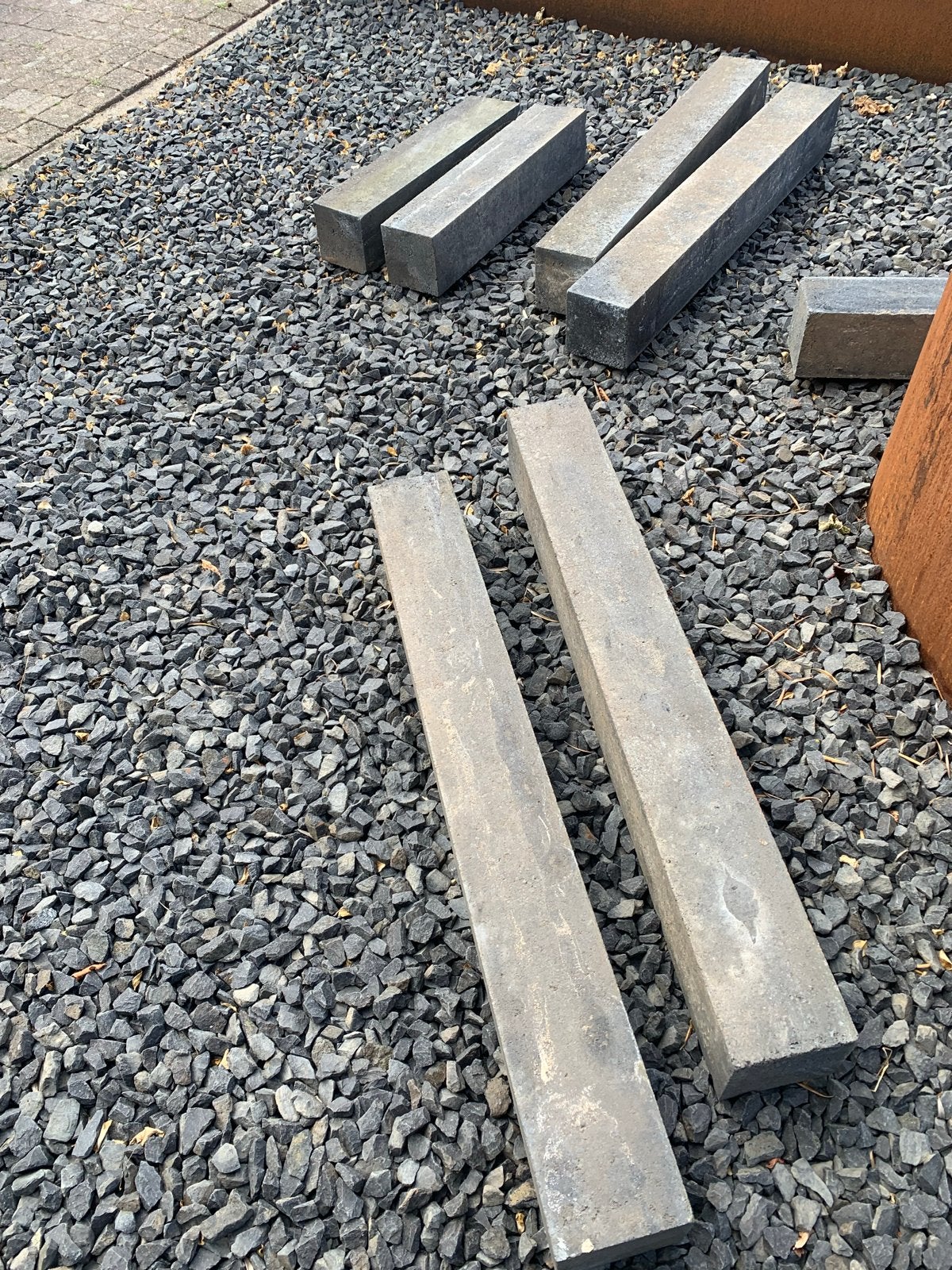 Stapelblokken voor tuin, borders of plantenbakken, Tuin en Terras, Bielzen en Borders, Ophalen, Gebruikt, 100 tot 200 cm, Blok
