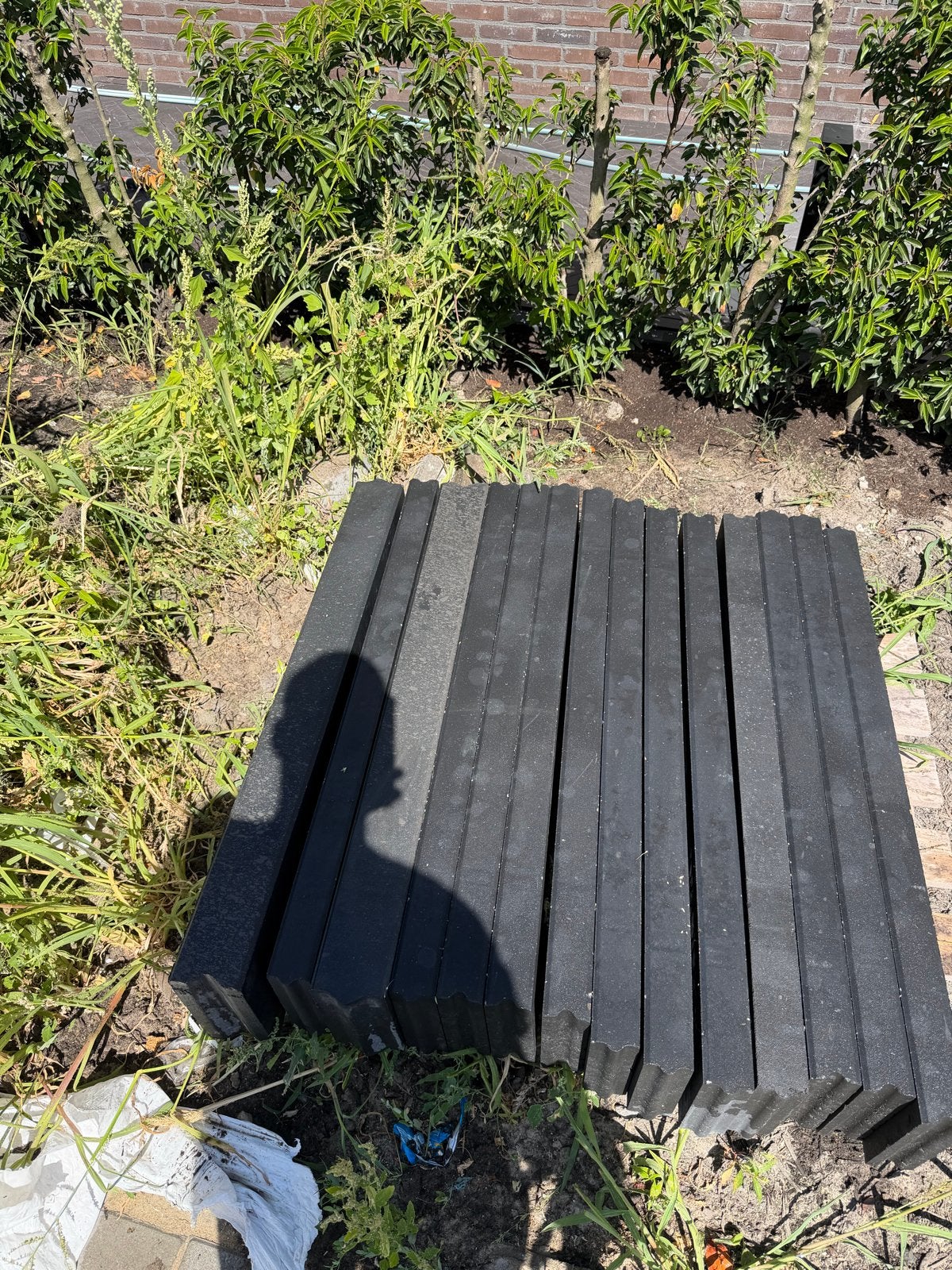 Opsluitbanden antraciet 2x 10x20x100 en 12x 6x20x100, Ophalen, Overige typen, Nieuw, Minder dan 5 m²