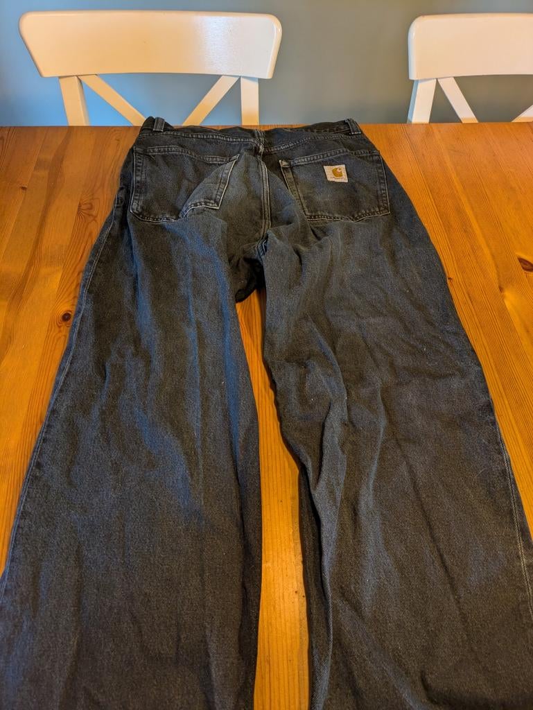 Carhartt Jeans Broek Donker Blauw Maat 31, Ophalen of Verzenden, Gedragen, Blauw