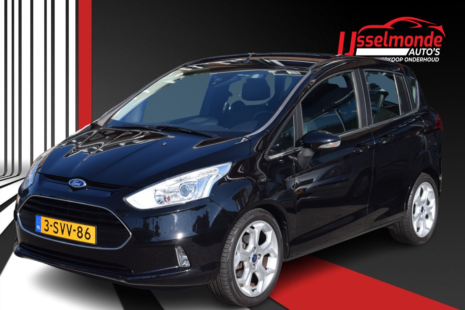 Ford B-MAX 1.6 TI-VCT Titanium Automaat NAP PDC Stoelverwarm, Gebruikt, 4 cilinders, B-Max, Leder en Stof
