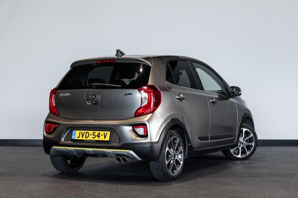Kia Picanto T-GDI X-Line | Camera | Cruise | Tel Draadloos o, Auto's, Keurmerk '100% Onderhouden', 86 pk, Gebruikt, Zwart