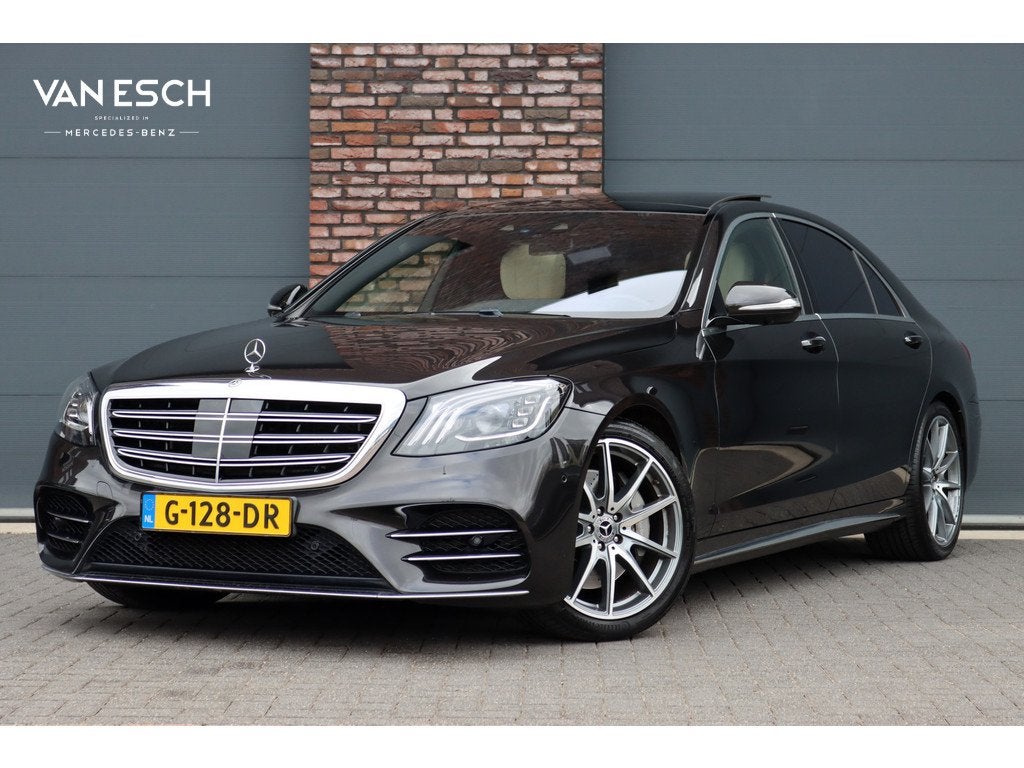 Mercedes-Benz S-Klasse 560 4MATIC Lang AMG Line Premium+ | V, Auto's, Automaat, Gebruikt, Zwart, Bedrijf