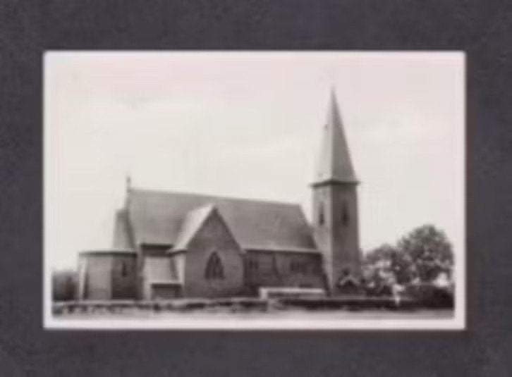 Zandberg Drenthe R.K. Kerk 1959., Ophalen of Verzenden, 1940 tot 1960, Ongelopen, Drenthe