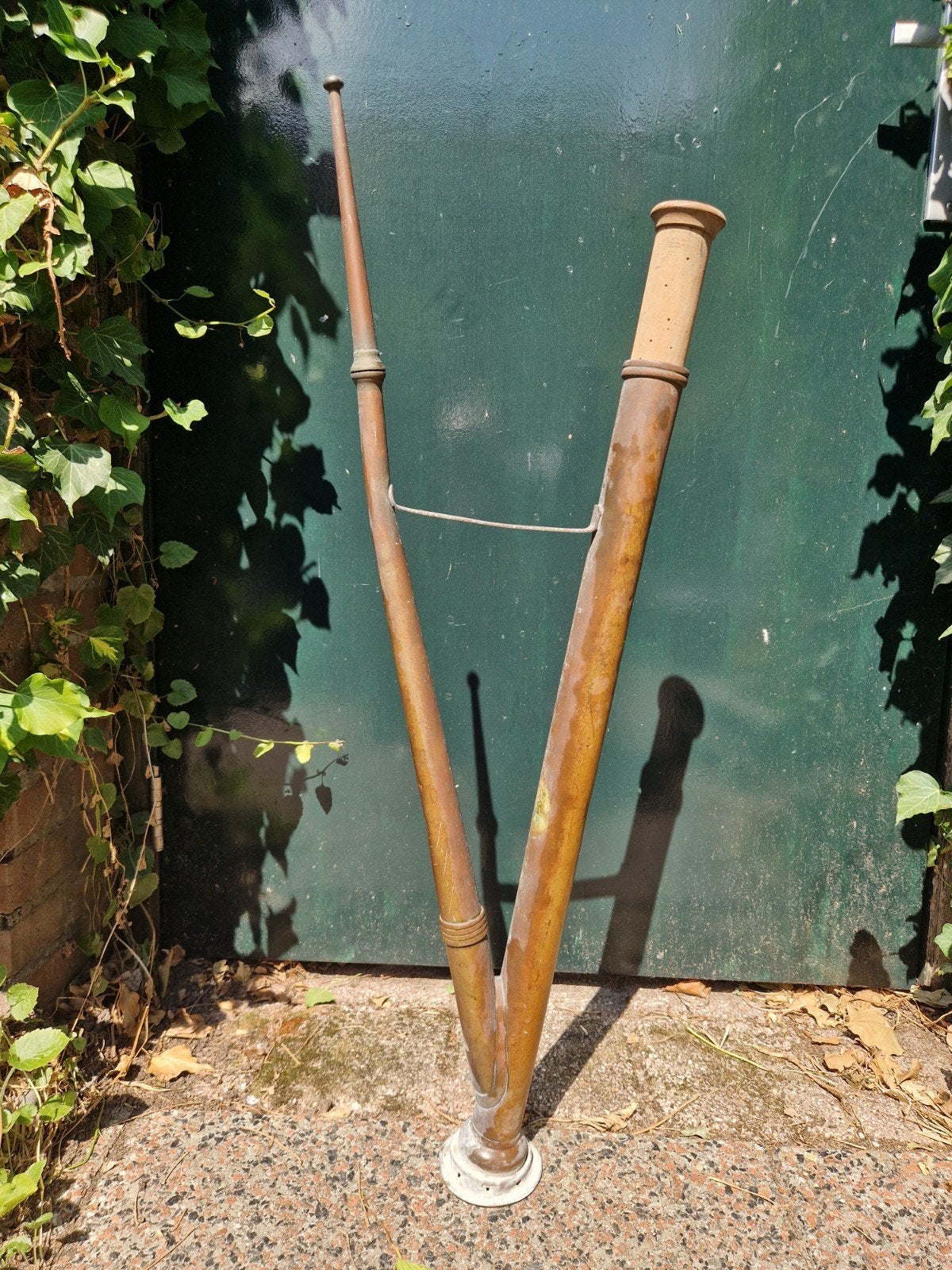 Antieke koperen waterspuit, Antiek en Kunst, Ophalen of Verzenden