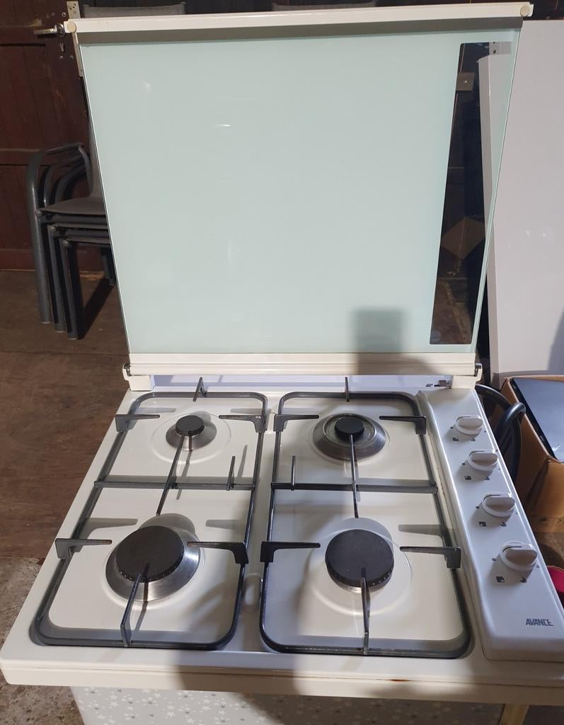 Zo goed als nieuwe kookplaat - 4 pitten, Witgoed en Apparatuur, Kookplaten, Zo goed als nieuw, Gas, Vrijstaand, 4 kookzones