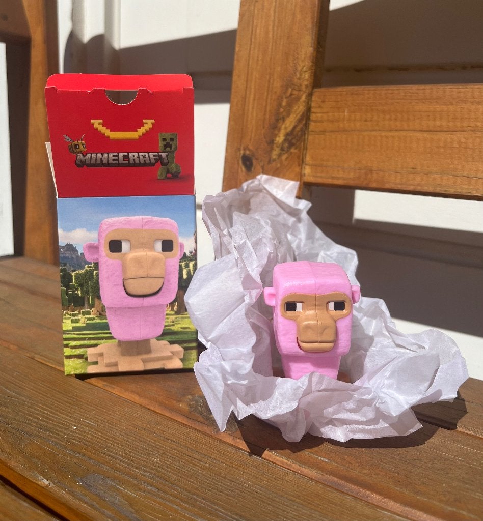 McDonald’s happy meal Minecraft poppetje roze schaap, Verzamelen, Ophalen of Verzenden, Nieuw
