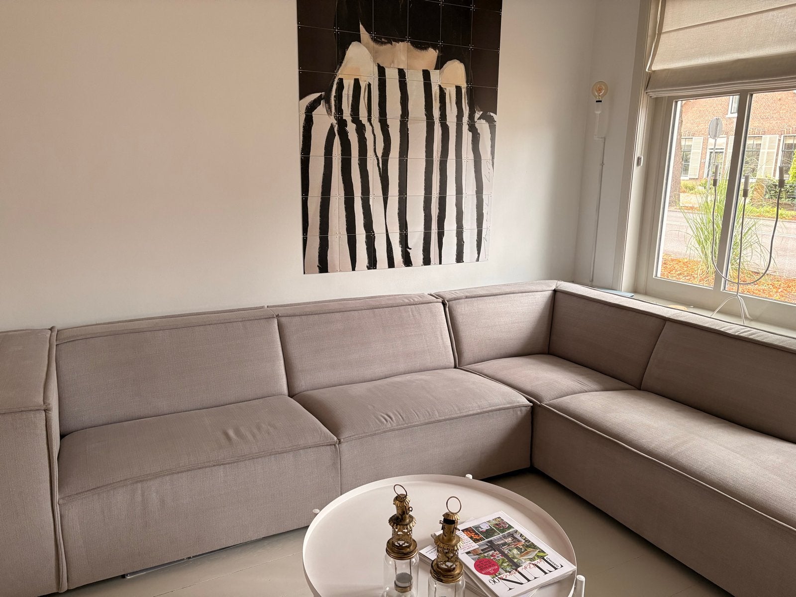 Hoekbank BySidde Sommer, Ophalen, 250 tot 300 cm, 100 tot 125 cm, Hoekbank