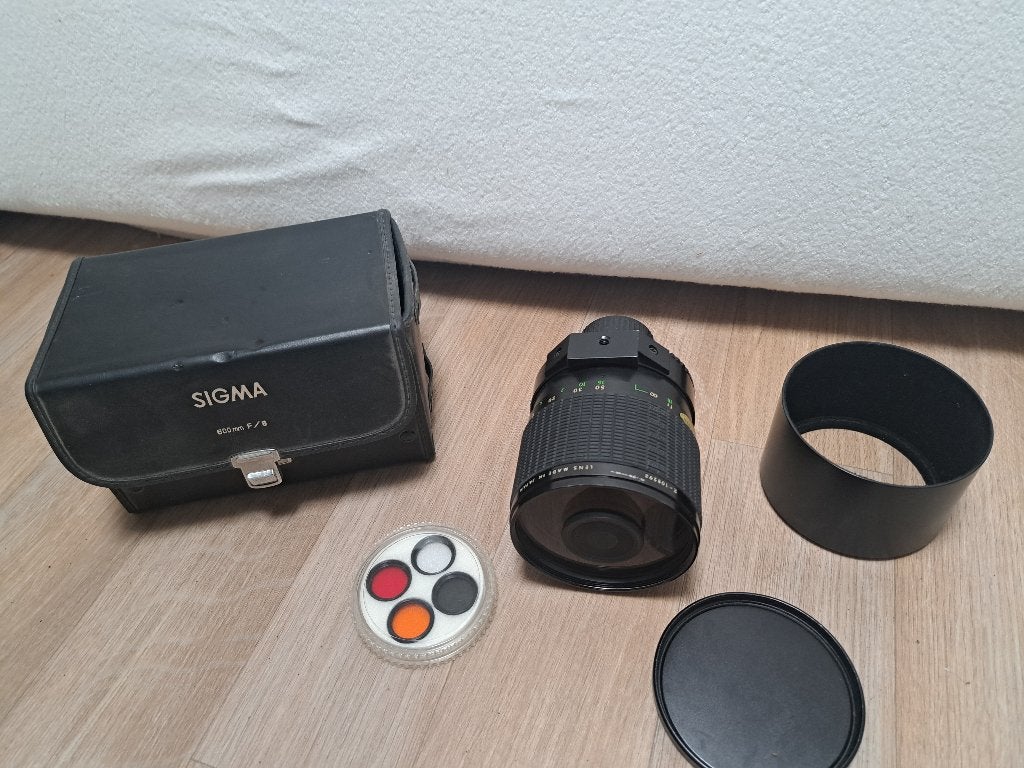Sigma spiegeltelelens 600 mm, Audio, Tv en Foto, Ophalen, Gebruikt, Sigma, Beschermhoes/tas