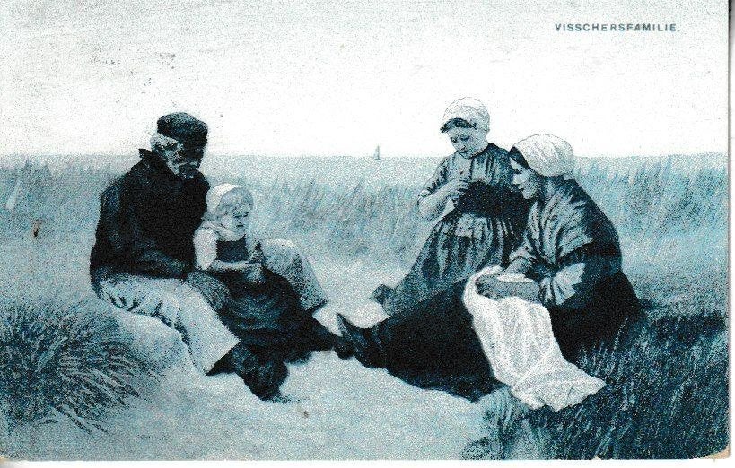 SCHEVENINGEN - VISSCHERSFAMILIE, Ophalen of Verzenden, Voor 1920, Gelopen, Zuid-Holland