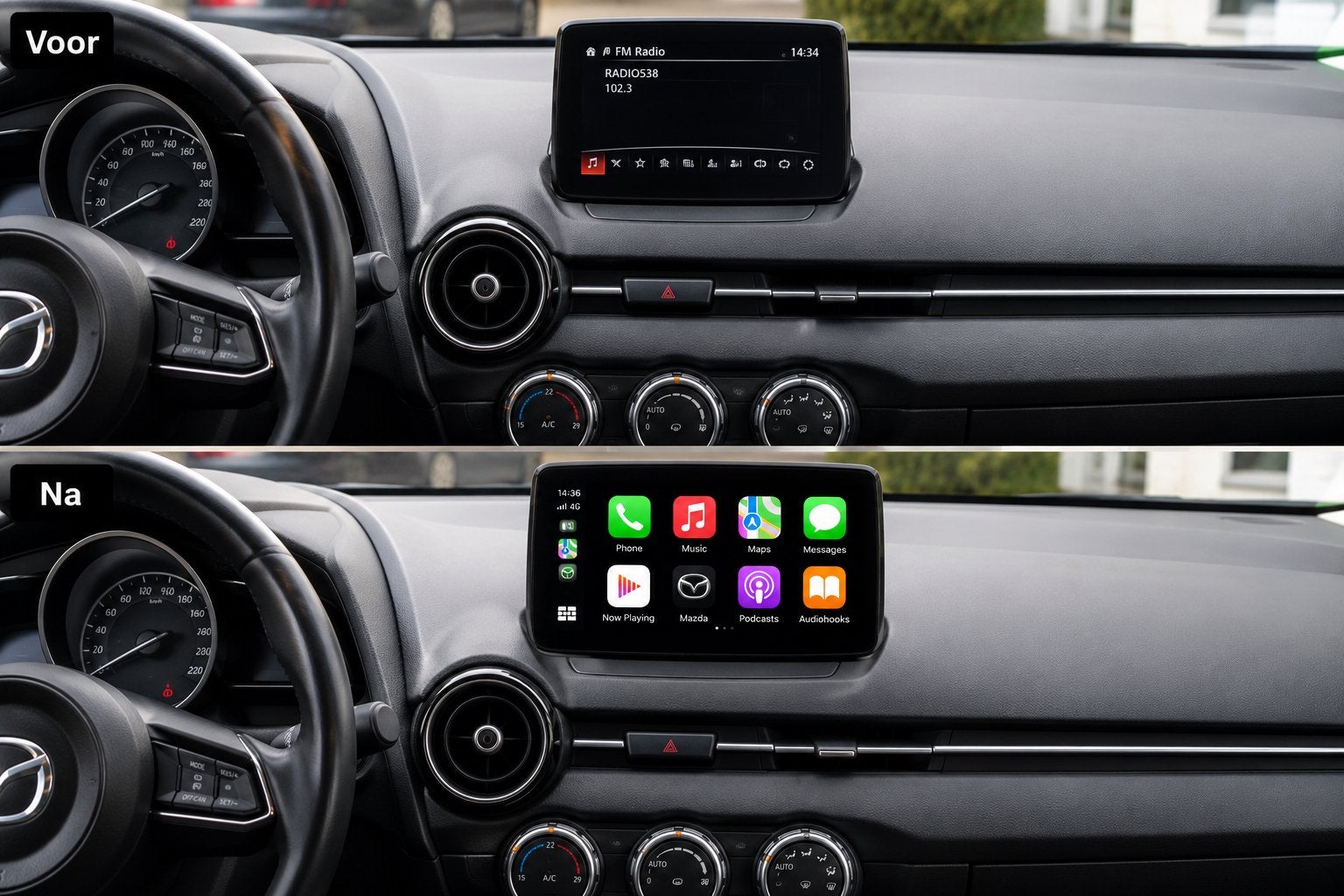 Mazda 2 CarPlay & Android Auto Inbouw, Ophalen, Nieuw