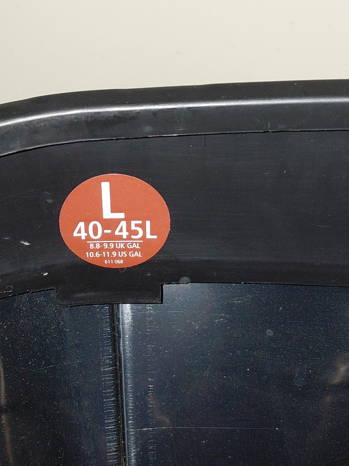 rvs prullenbak Brabantia 45 liter, Ophalen, Gebruikt