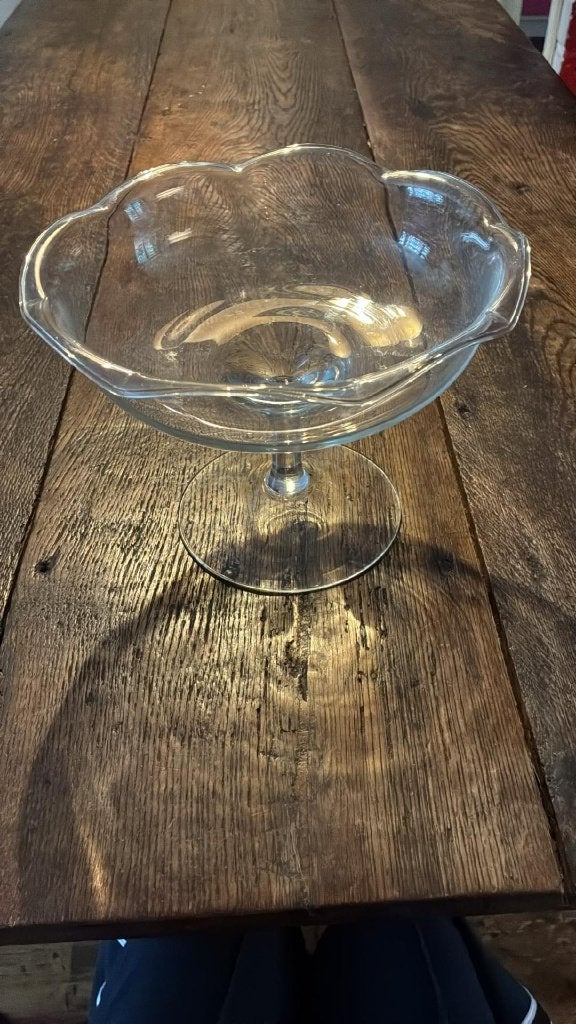 kristallen fruitschaal onbeschadigd, Ophalen of Verzenden