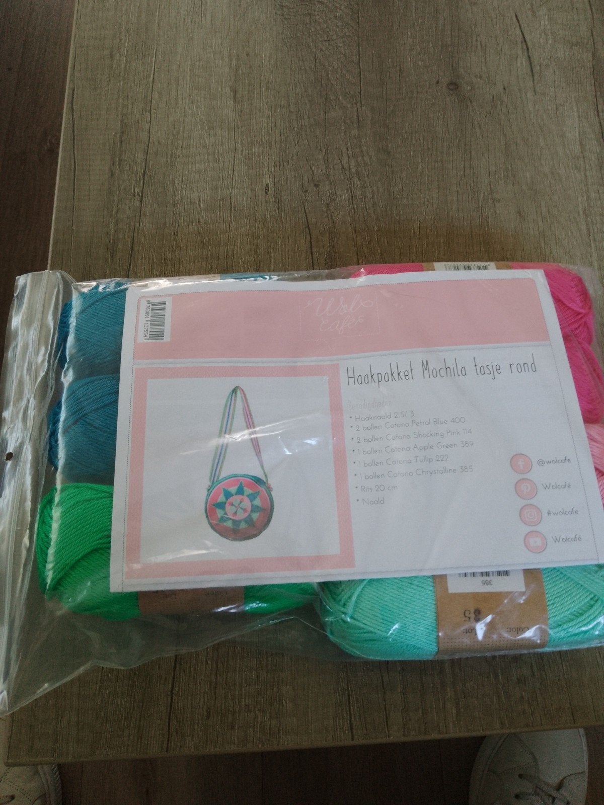Scheepjes Catona haakpakket Machita tasje rond, Verzenden, Nieuw, Haken, Wol of Garen