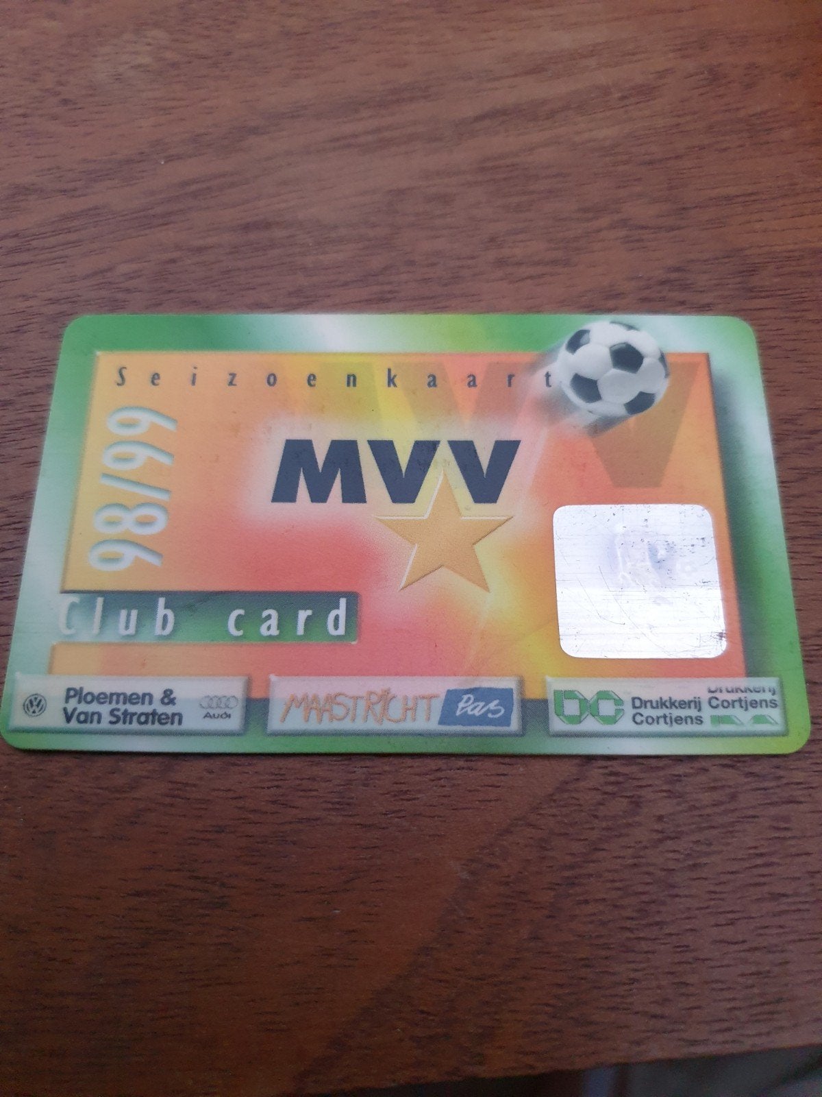 Seizoenkaart MVV 98/99 (100), Verzamelen, Sportartikelen en Voetbal, Ophalen of Verzenden