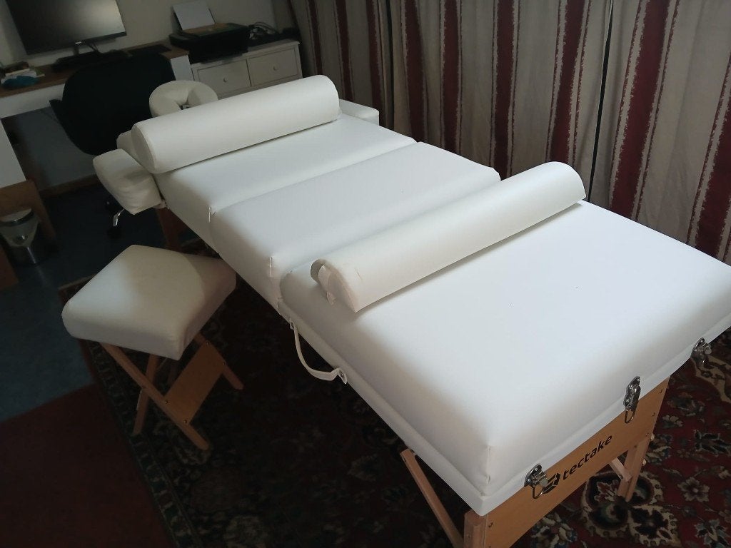 Draagbare Massagetafel met Accessoires, Ophalen, Zo goed als nieuw, Massagetafel
