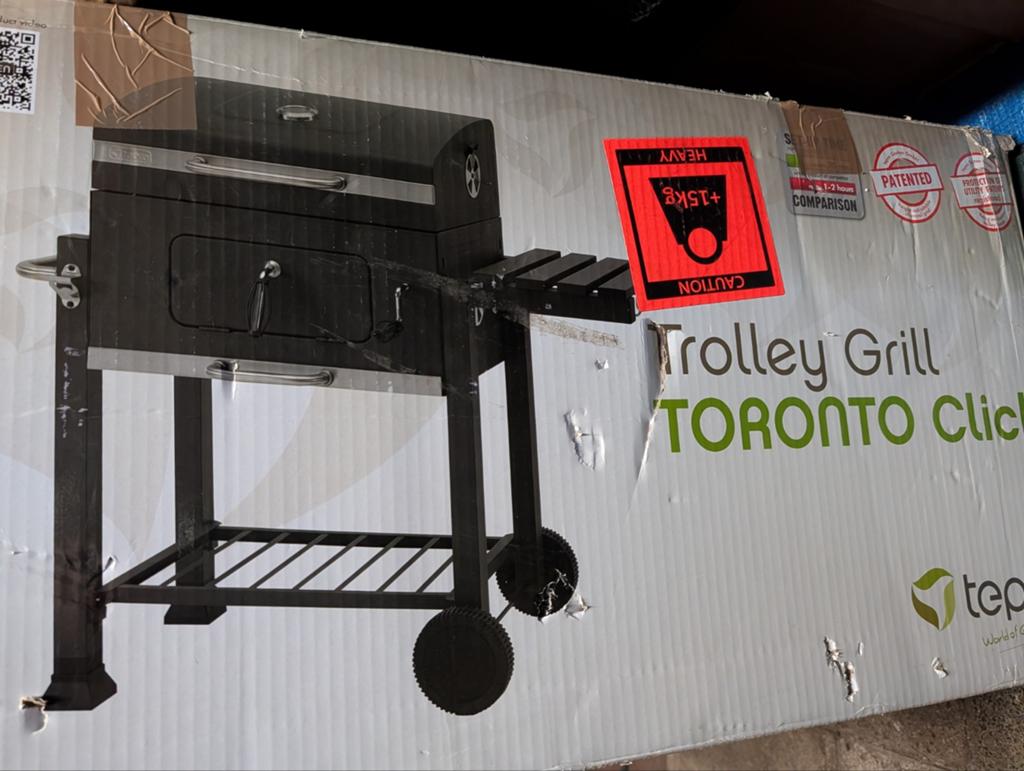 Tepro Toronto Click Houtskool Barbecue nooit gebruikt, Ophalen, Nieuw, Tepro Toronto, Met accessoires