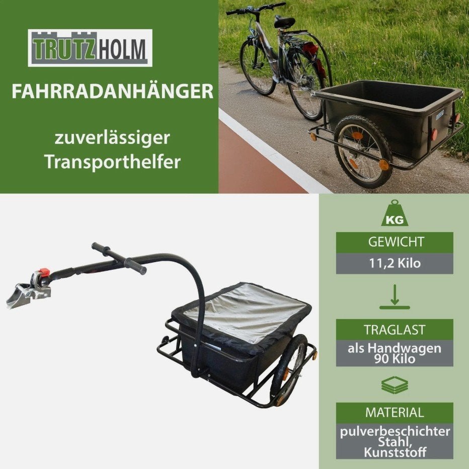 Fietskar bagagekar transportkar aanhanger 80kg GRATIS BEZORG, Overige merken, Verzenden, Nieuw, Nvt