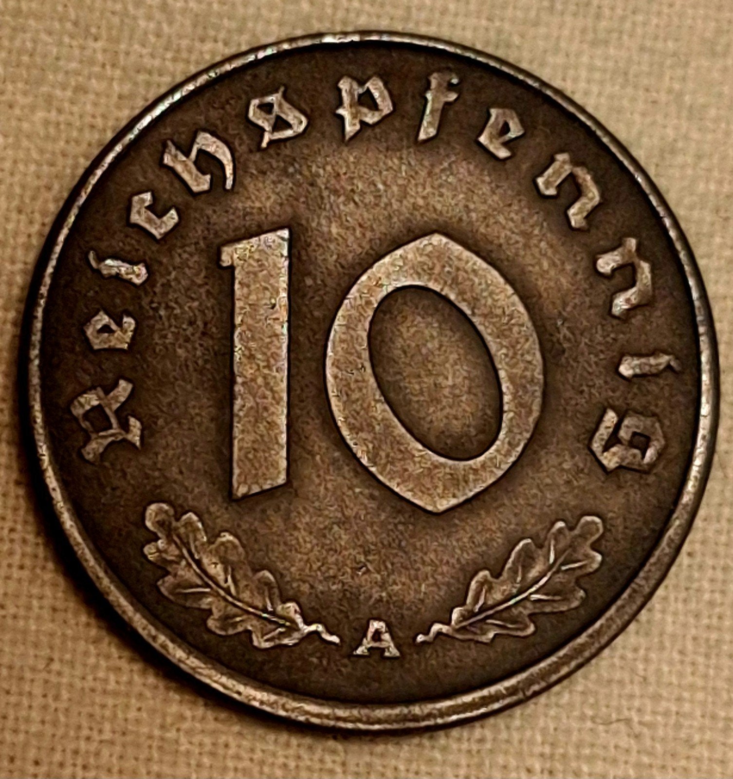 Zeldzame 10 Reichspfennig 1945 A (Berlijn) - Zeer Fraaie Sta, Verzenden, Duitsland