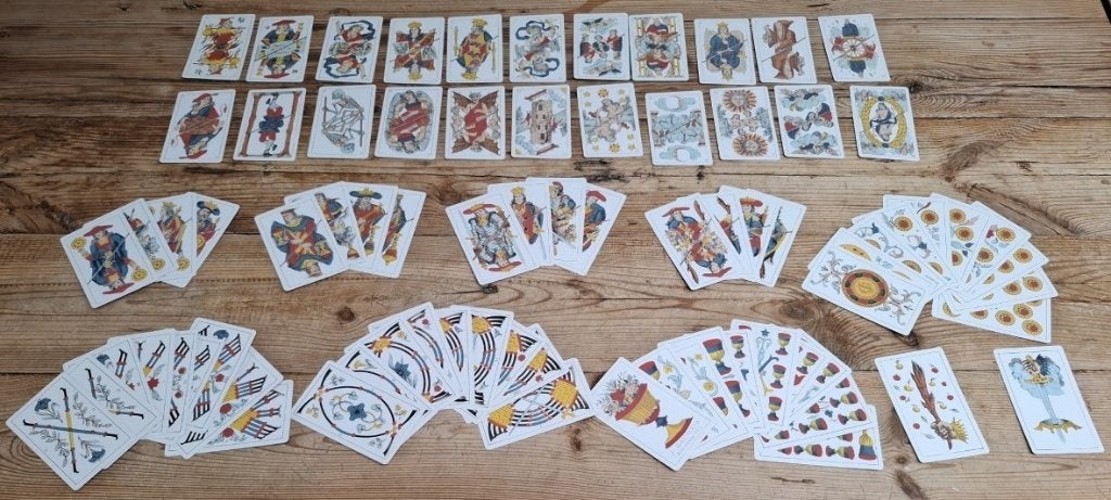 Franse Tarot kaarten , replicatie 1860 , J. Gaudais, Paris, Antiek en Kunst, Curiosa en Brocante, Ophalen of Verzenden