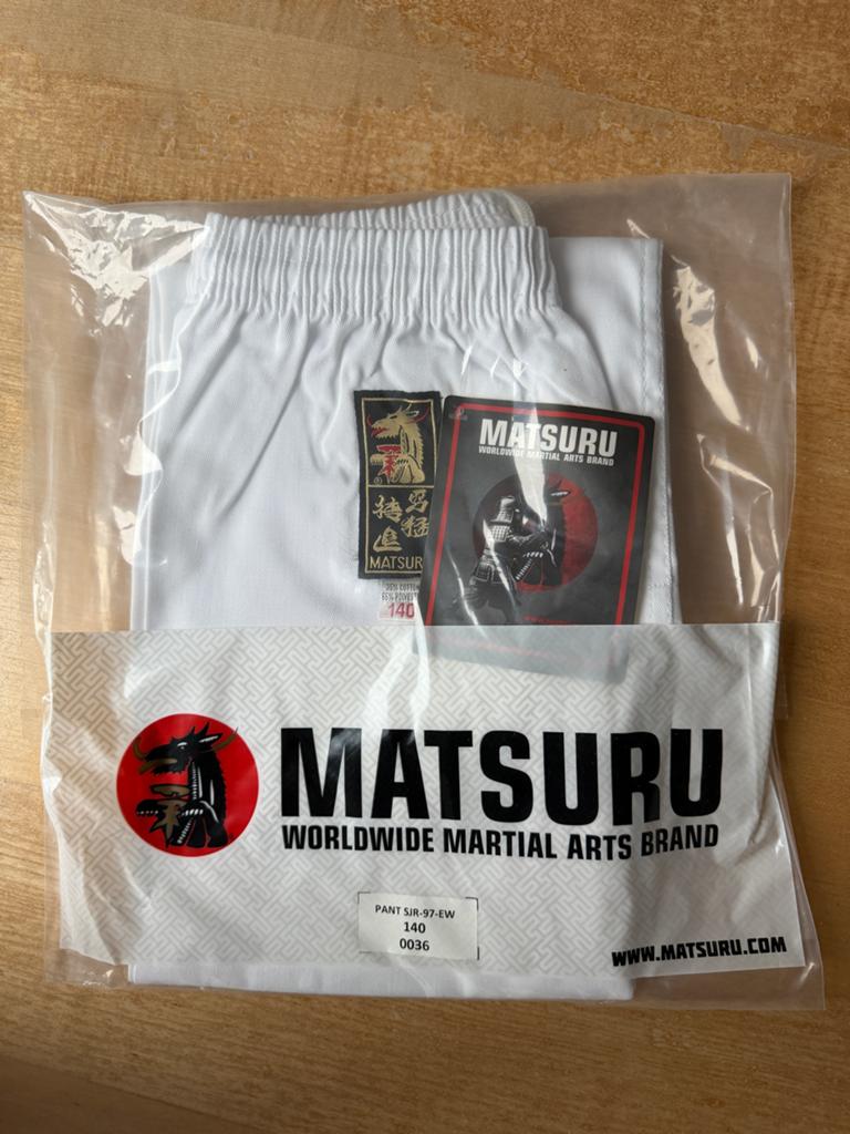 Nieuwe MatSuru judo broek Maat 140, Overige, Nieuw, Ophalen of Verzenden, Vechtsportkleding