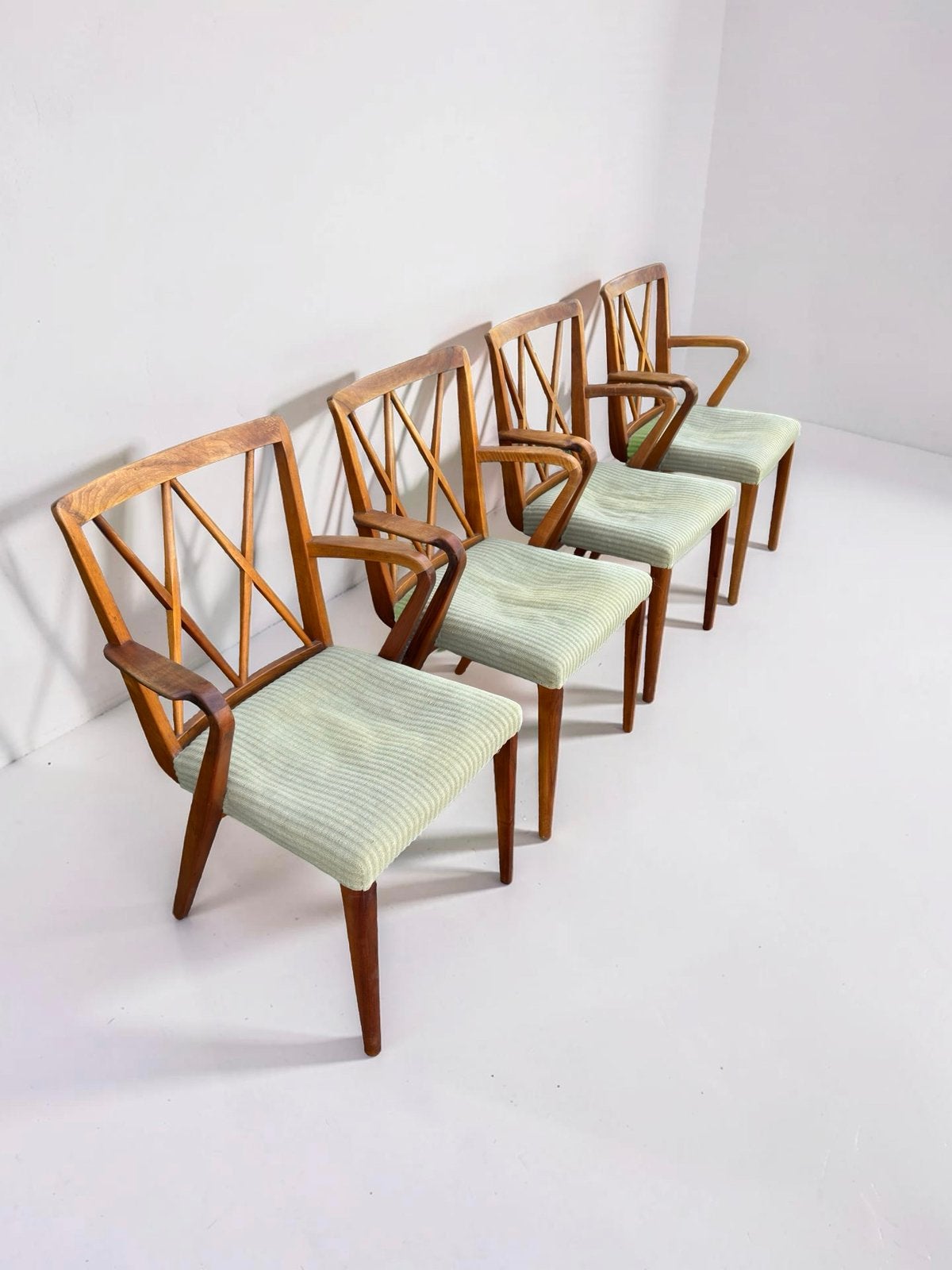 4x Eetkamerstoelen A.A. Patijn voor Zijlstra, Ophalen, Bruin, ., Zo goed als nieuw