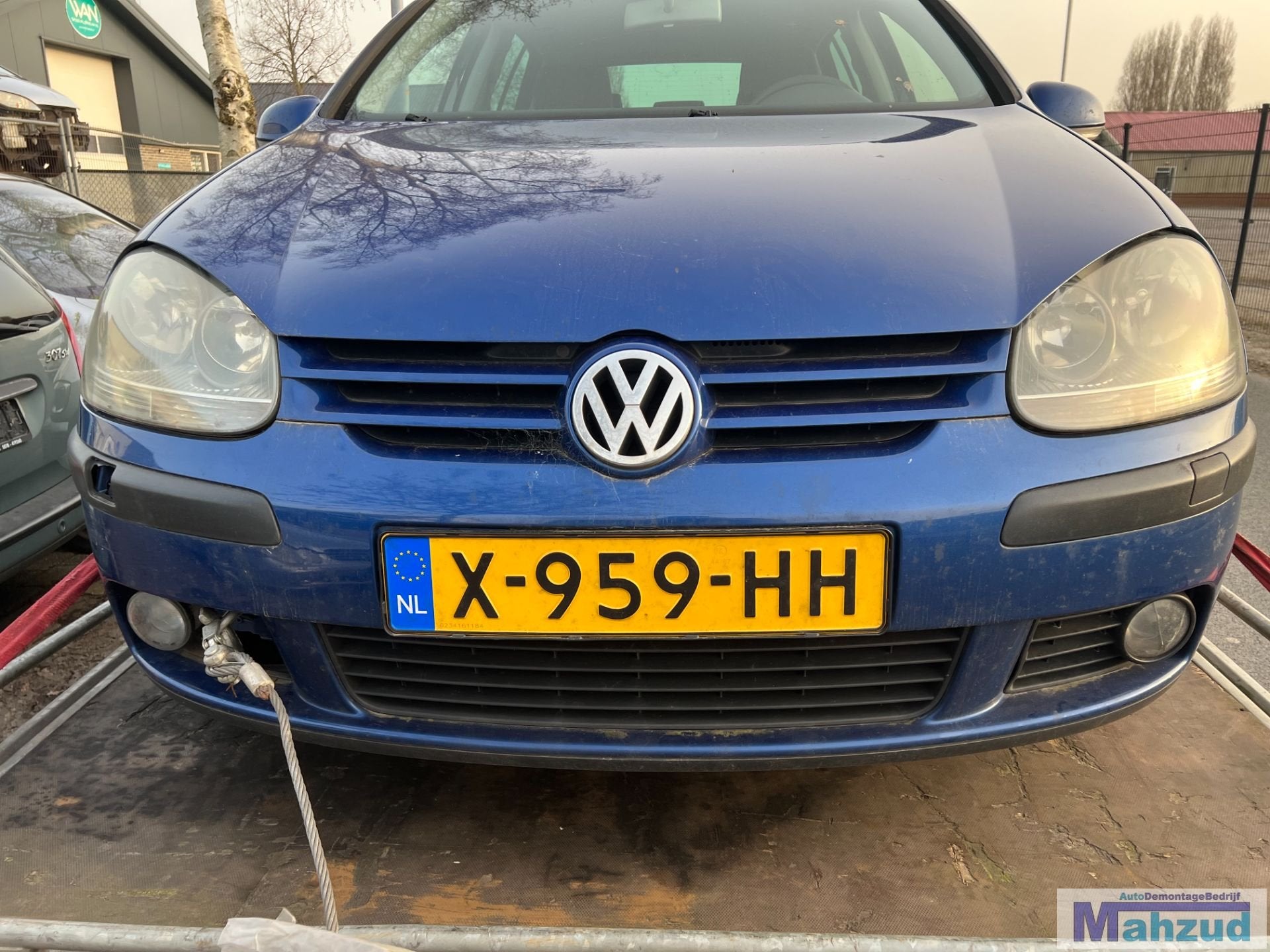 VW GOLF 5 BLAUW LC5J voorbumper 2004-2009, Auto-onderdelen, Gebruikt, Volkswagen, Volkswagen AG, Bumper