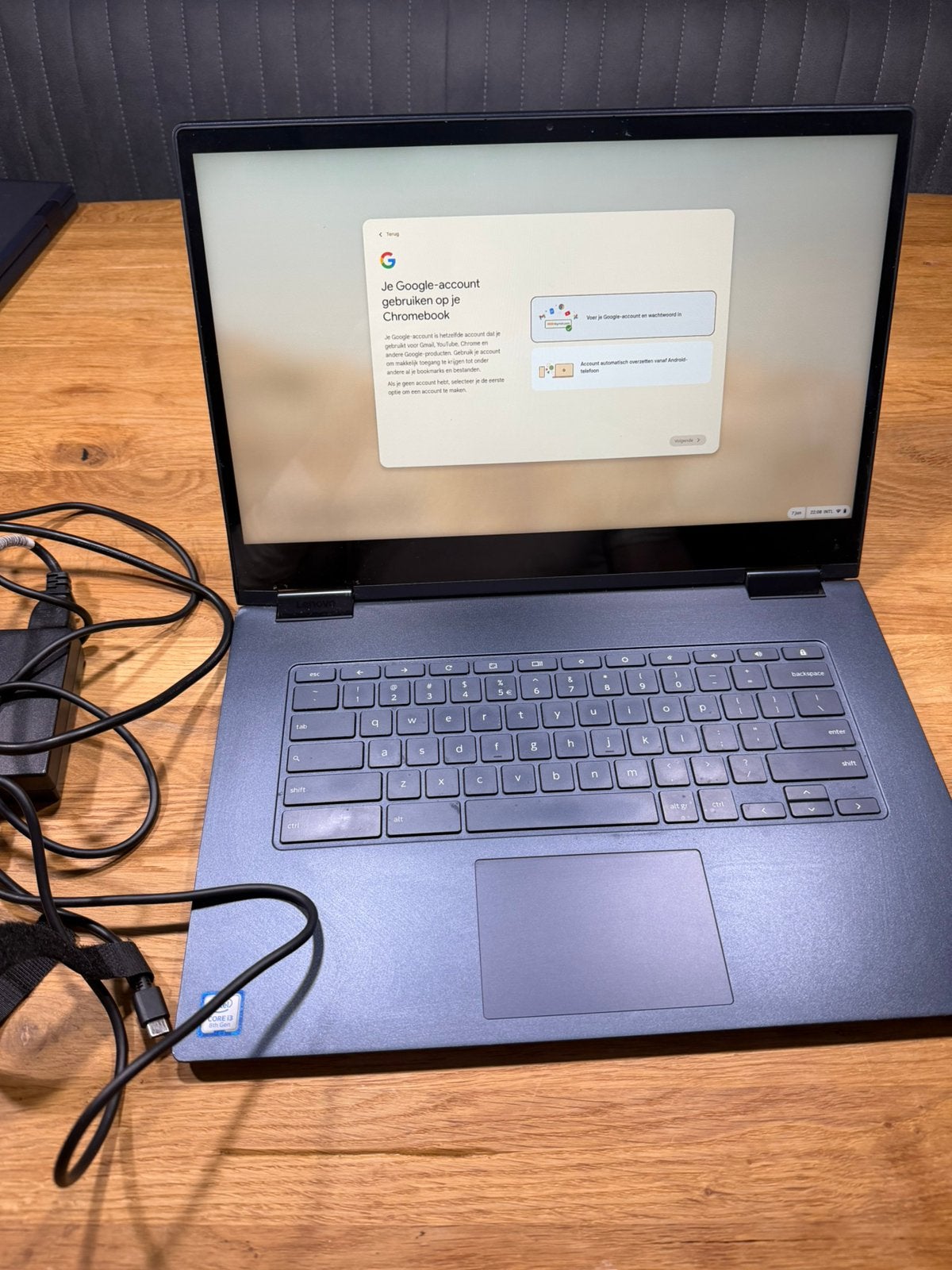 Lenovo C630 Chromebook Yoga i3 8th gen, 8gb ram, 128GB SSD, Lenovo, Ophalen of Verzenden, Zo goed als nieuw, Lenovo