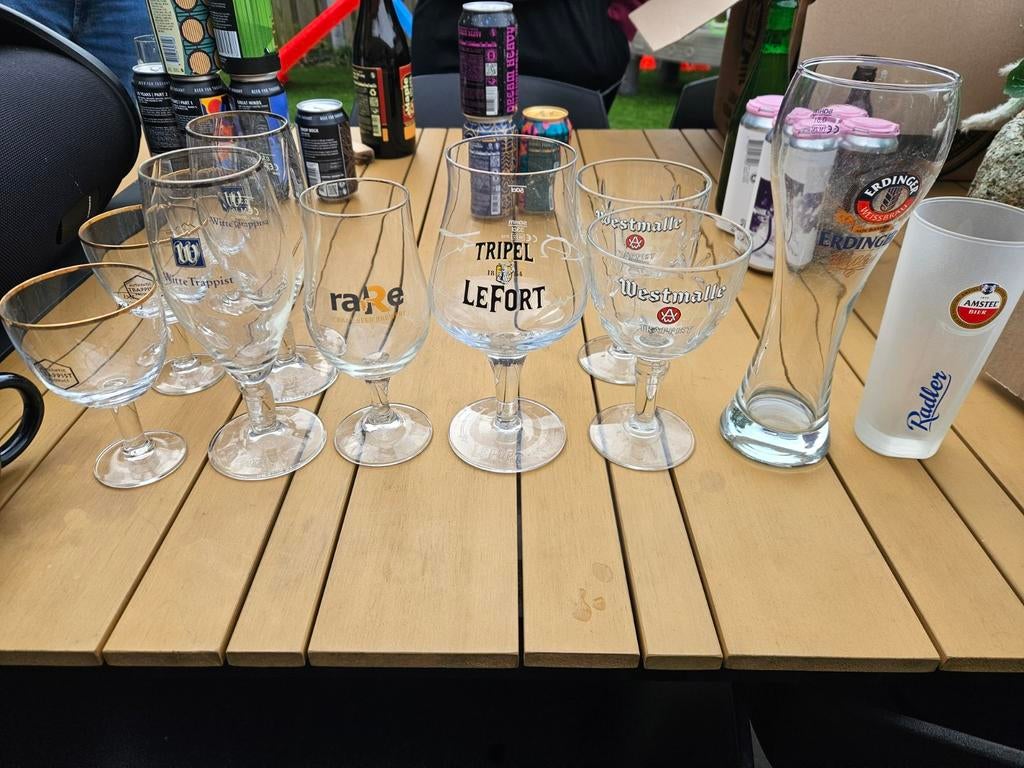 Verschillende bierglazen, Ophalen of Verzenden, Zo goed als nieuw, Bierglas