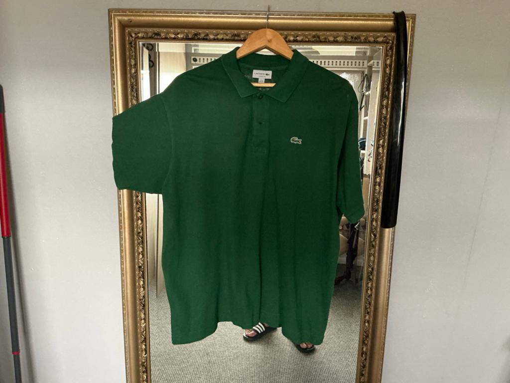 Lacoste Polo Shirt Groen - Maat 3XL, Ophalen of Verzenden, Gedragen, Overige maten, Groen