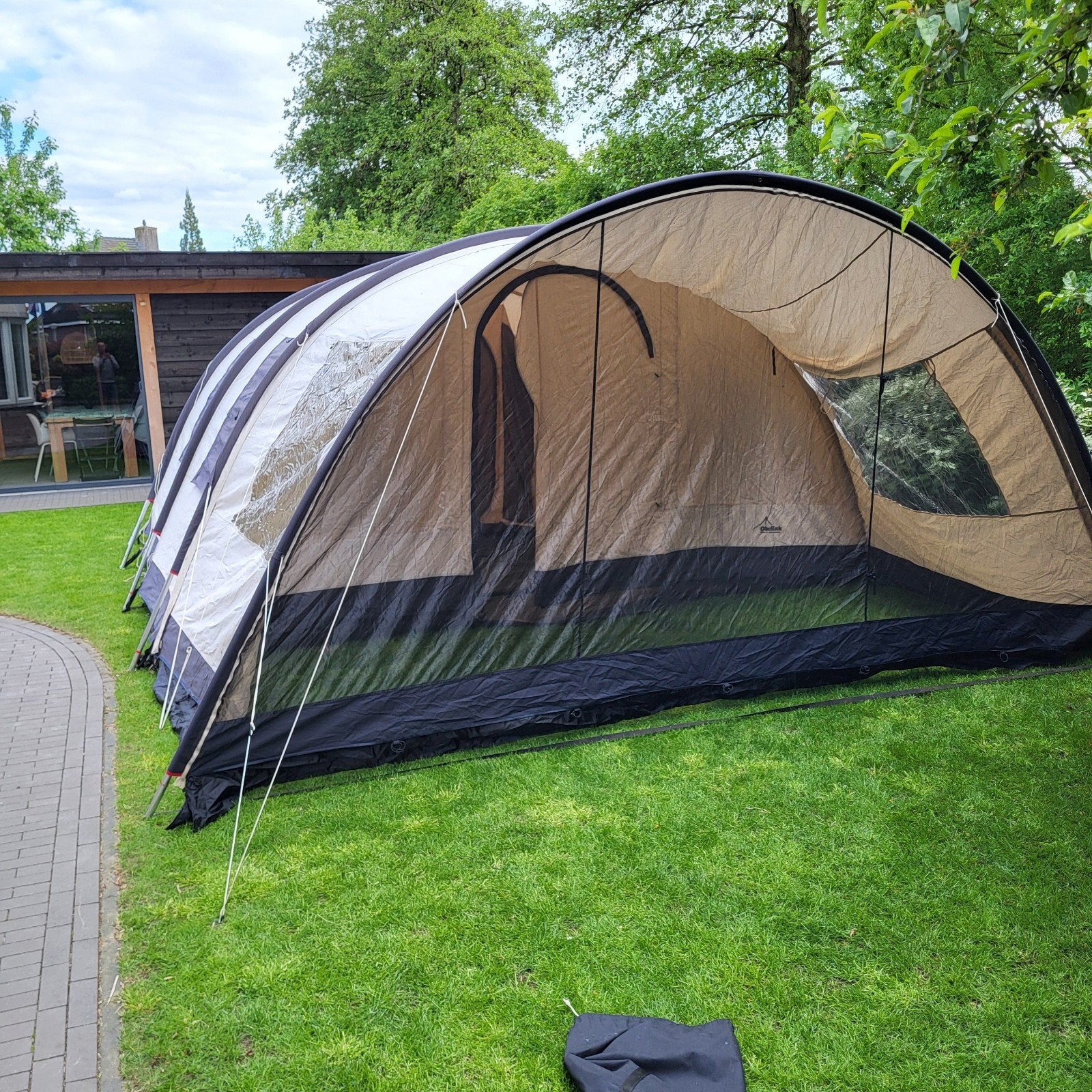 Oberlink Tunneltent Familia 6, Caravans en Kamperen, Tenten, Ophalen, Gebruikt