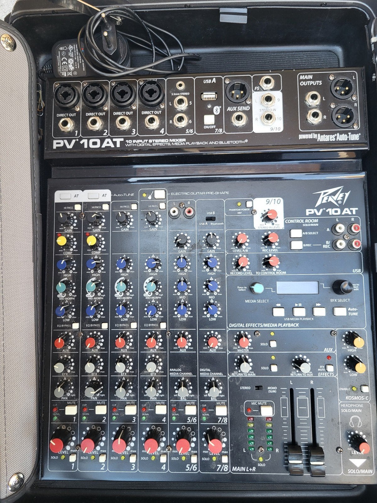 Peavey PV 10 AT 10-kanaals mixer met Auto-Tune, Muziek en Instrumenten, Mengpanelen, Ophalen of Verzenden, Zo goed als nieuw, 5 tot 10 kanalen