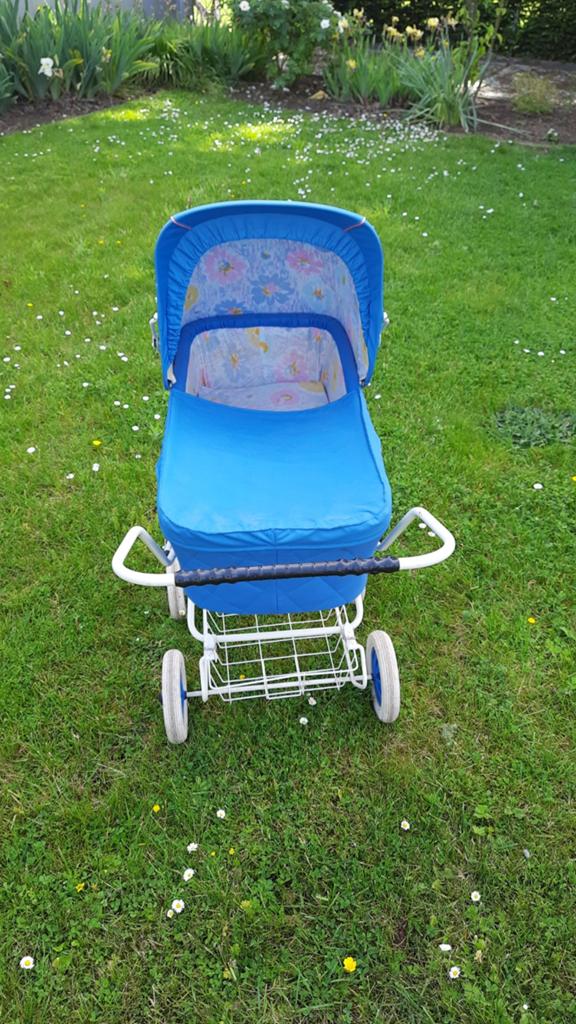 Mooie blauwe poppenwagen., Ophalen, Gebruikt, Overige typen